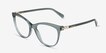 Swarovski SK2064 Transparent Green AcetateEyeglass Frames from EyeBuyDirect, Angle View