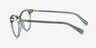Swarovski SK2064 Transparent Green AcetateEyeglass Frames from EyeBuyDirect, Side View