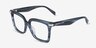 Michael Kors MK4191BU Exumas Denim Horn AcetateEyeglass Frames from EyeBuyDirect, Angle View