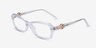 Michael Kors MK4182U Hakone Clear AcetateEyeglass Frames from EyeBuyDirect, Angle View