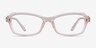 Michael Kors MK4182U Hakone Light Pink Transparent AcétateMontures de lunettes de vue d'EyeBuyDirect, Vue de Face