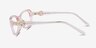 Michael Kors MK4182U Hakone Light Pink Transparent AcétateMontures de lunettes de vue d'EyeBuyDirect, Vue de Côté