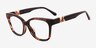 Michael Kors MK4203U Topanga Rose Transparent AcetateEyeglass Frames d'EyeBuyDirect, Vue d'Angle