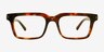Emporio Armani EA3293U Shiny Havana Red AcetateEyeglass Frames d'EyeBuyDirect, Vue de Face