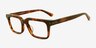 Emporio Armani EA3293U Shiny Havana Red AcetateEyeglass Frames d'EyeBuyDirect, Vue d'Angle