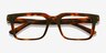 Emporio Armani EA3293U Shiny Havana Red AcetateEyeglass Frames d'EyeBuyDirect, Vue Rapprochée
