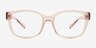 Armani Exchange AX3098 Shiny Transparent Pink PlastiqueMontures de lunettes de vue d'EyeBuyDirect, Vue de Face