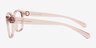 Armani Exchange AX3098 Shiny Transparent Pink PlastiqueMontures de lunettes de vue d'EyeBuyDirect, Vue de Côté