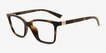 Armani Exchange AX3146U Shiny Havana PlasticEyeglass Frames from EyeBuyDirect, Angle View