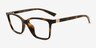 Armani Exchange AX3146U Shiny Havana PlastiqueMontures de lunettes de vue d'EyeBuyDirect, Vue d'Angle