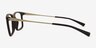 Armani Exchange AX3148U Matte Brown MétalMontures de lunettes de vue d'EyeBuyDirect, Vue de Côté