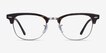 Ray-Ban RB5154 Clubmaster Dark Havana AcetateEyeglass Frames from EyeBuyDirect, Front View