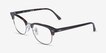 Ray-Ban RB5154 Clubmaster Dark Havana AcetateEyeglass Frames from EyeBuyDirect, Angle View