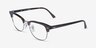 Ray-Ban RB5154 Clubmaster Dark Havana AcetateEyeglass Frames from EyeBuyDirect, Angle View