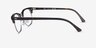 Ray-Ban RB5154 Clubmaster Dark Havana AcetateEyeglass Frames from EyeBuyDirect, Side View