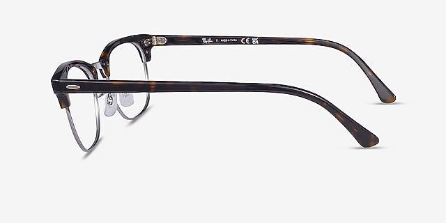Ray-Ban RB5154 Clubmaster Dark Havana AcetateEyeglass Frames from EyeBuyDirect, Side View