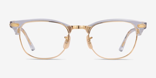 Ray-Ban RB5154 Clubmaster Transparent AcetateEyeglass Frames from EyeBuyDirect, Front View