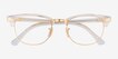 Ray-Ban RB5154 Clubmaster Transparent AcetateEyeglass Frames from EyeBuyDirect, Closed View