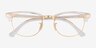 Ray-Ban RB5154 Clubmaster Transparent AcetateEyeglass Frames from EyeBuyDirect, Closed View