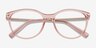 Armani Exchange AX3078 Shiny Transparent Pink MetalEyeglass Frames from EyeBuyDirect, Closed View