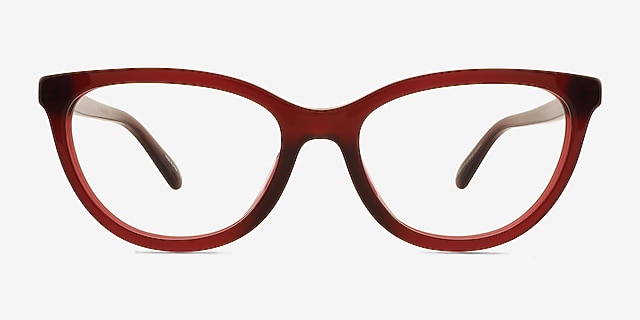 Coach HC6304U Transparent Dark Cherry Alternative MaterialsEyeglass Frames from EyeBuyDirect, Front View