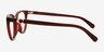 Coach HC6304U Transparent Dark Cherry Alternative MaterialsEyeglass Frames d'EyeBuyDirect, Vue de Côté