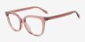 Coach HC6302U Transparent Smoke Pink Alternative MaterialsEyeglass Frames d'EyeBuyDirect, Vue d'Angle