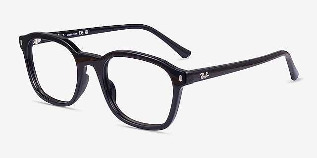 Ray-Ban RB5460 Black AcetateEyeglass Frames from EyeBuyDirect, Angle View