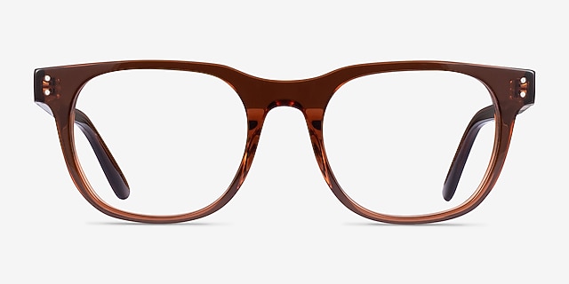Ray-Ban RB5461D Transparent Brown AcetateEyeglass Frames from EyeBuyDirect, Front View