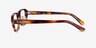 Ray-Ban RB5458D Striped Havana AcétateMontures de lunettes de vue d'EyeBuyDirect, Vue de Côté
