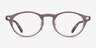 Ray-Ban RB5457D Transparent Light Brown AcetateEyeglass Frames d'EyeBuyDirect, Vue de Face