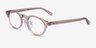 Ray-Ban RB5457D Transparent Light Brown AcetateEyeglass Frames d'EyeBuyDirect, Vue d'Angle