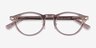Ray-Ban RB5457D Transparent Light Brown AcetateEyeglass Frames d'EyeBuyDirect, Vue Rapprochée