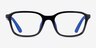 Ray-Ban RB1906 Black Rubber Blue PlastiqueMontures de lunettes de vue d'EyeBuyDirect, Vue de Face