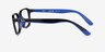 Ray-Ban RB1906 Black Rubber Blue PlastiqueMontures de lunettes de vue d'EyeBuyDirect, Vue de Côté