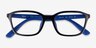 Ray-Ban RB1906 Black Rubber Blue PlastiqueMontures de lunettes de vue d'EyeBuyDirect, Vue Rapprochée