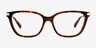 Coach HC6303U Walnut Tortoise MetalEyeglass Frames d'EyeBuyDirect, Vue de Face