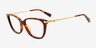 Coach HC6303U Walnut Tortoise MetalEyeglass Frames d'EyeBuyDirect, Vue d'Angle