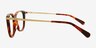 Coach HC6303U Walnut Tortoise MetalEyeglass Frames d'EyeBuyDirect, Vue de Côté