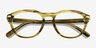 Coach HC6311U Striated Olive AcetateEyeglass Frames d'EyeBuyDirect, Vue Rapprochée
