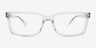 Coach HC6310U Transparent Clear Matériaux biosourcésMontures de lunettes de vue d'EyeBuyDirect, Vue de Face