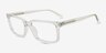 Coach HC6310U Transparent Clear Matériaux biosourcésMontures de lunettes de vue d'EyeBuyDirect, Vue d'Angle