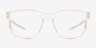 Oakley Overhead SQ Polished Clear PlasticEyeglass Frames d'EyeBuyDirect, Vue de Face