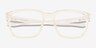 Oakley Overhead SQ Polished Clear PlasticEyeglass Frames d'EyeBuyDirect, Vue Rapprochée