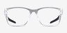 Oakley Paracord X Polished Clear PlasticEyeglass Frames d'EyeBuyDirect, Vue de Face