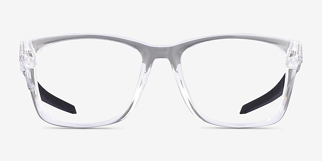 Oakley Paracord X Polished Clear PlasticEyeglass Frames from EyeBuyDirect, Front View