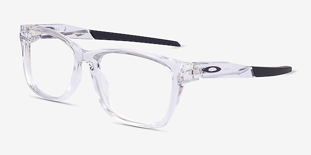 Oakley Paracord X Polished Clear PlasticEyeglass Frames from EyeBuyDirect, Angle View