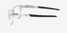 Oakley Paracord X Polished Clear PlasticEyeglass Frames d'EyeBuyDirect, Vue de Côté