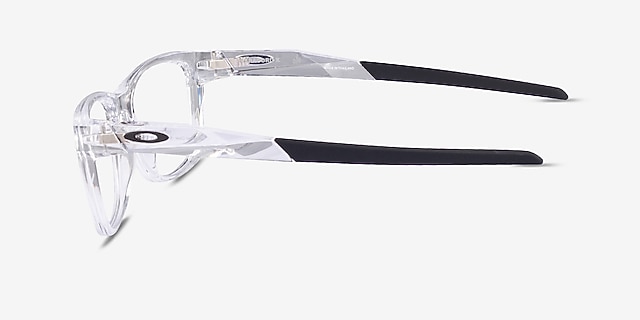 Oakley Paracord X Polished Clear PlasticEyeglass Frames from EyeBuyDirect, Side View