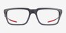 Oakley Neoture SQ Satin Gray Smoke MetalEyeglass Frames d'EyeBuyDirect, Vue de Face